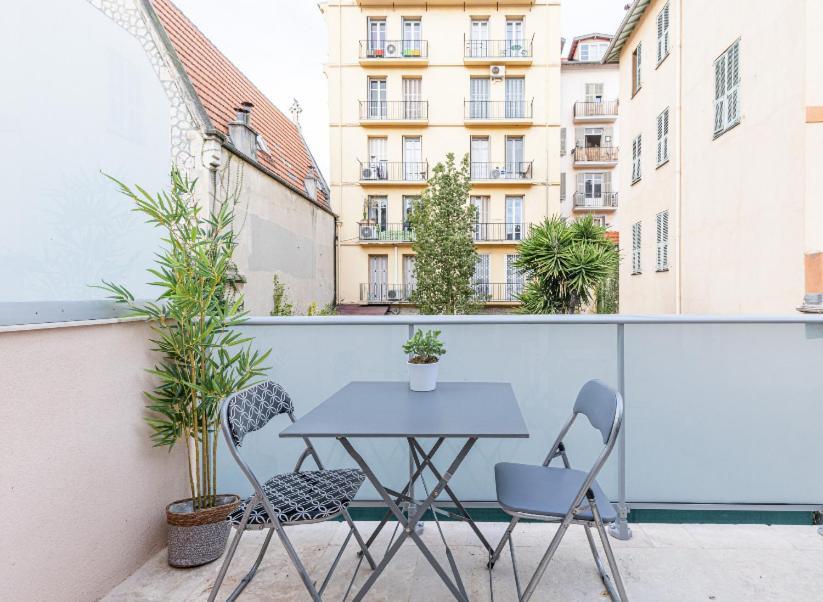 Studio Cozy Avec Terrasse N12 นีซ ภายนอก รูปภาพ